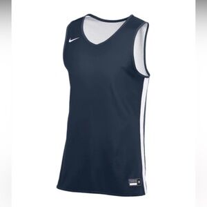 NWOT NIKE MEN'S STOCK PRACTICE JERSEY 2 Reversible Navy